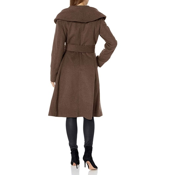 Cole Haan Women's Asymmetrical Coat Wool Size 4 - Picture 2 of 3